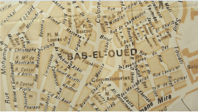 Carte 2. Les noms des rues à Bab El Oued