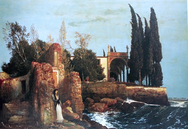 (tav.15) Arnold Böcklin ‘Villa al mare’ 