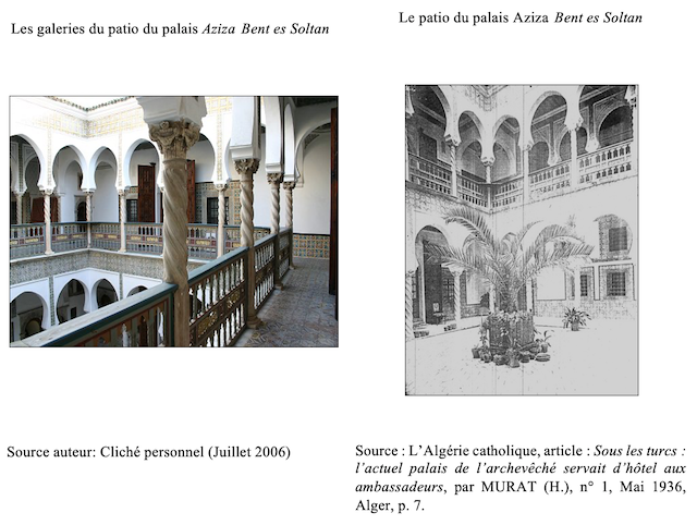 Figure 2 : Le patio et les galeries du palais Aziza