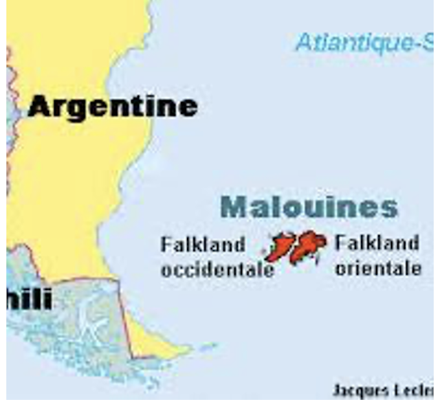 Figura 3. Ubicación de Falkland’s Island