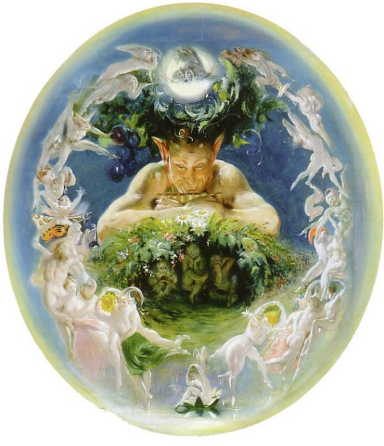 (tav.3) Daniel Maclise ‘Il fauno e le fate’
